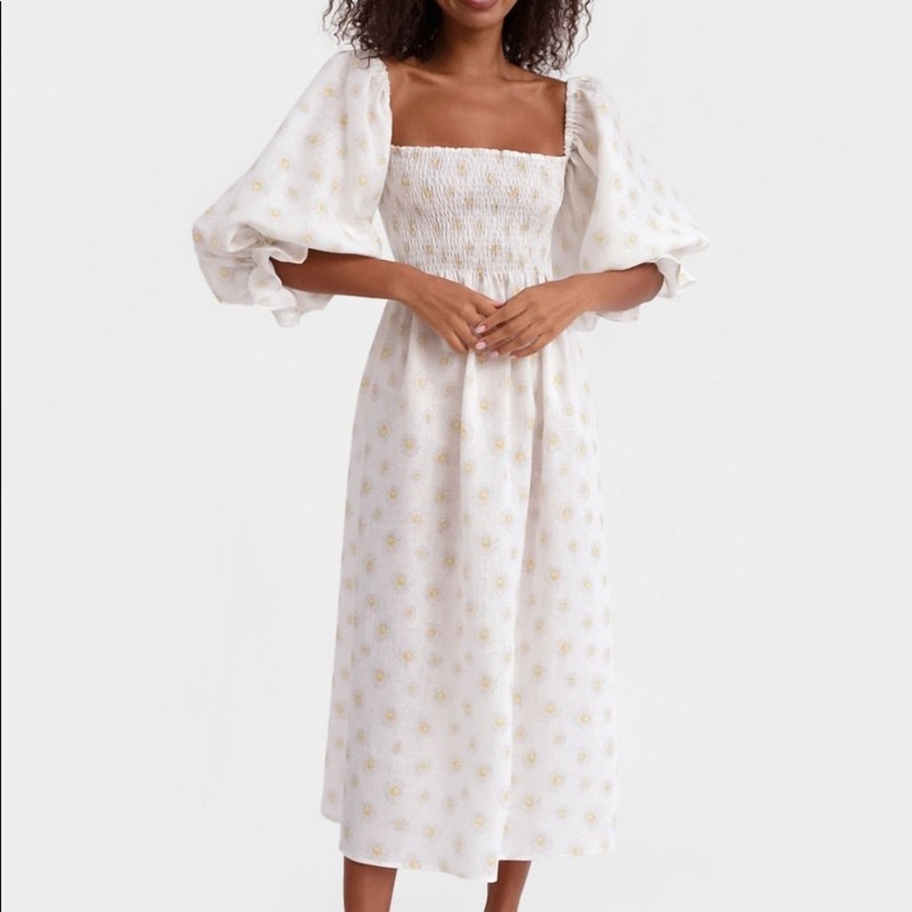 Sleeper Linen Daisy Dress